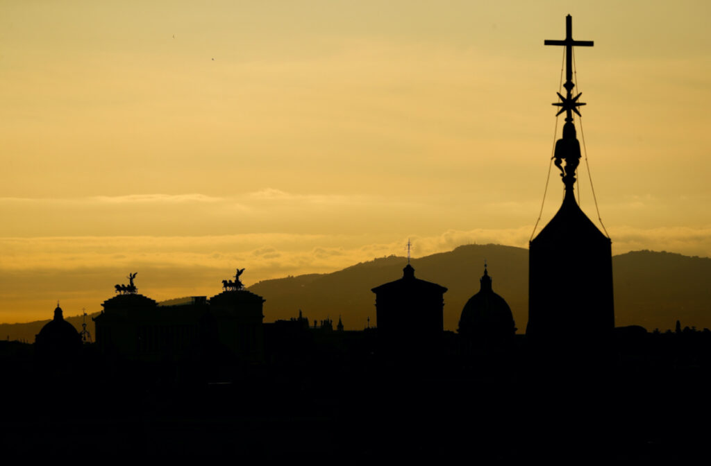 A view shows the Rome skyline before Pope Francis' weekly general audience at the Vatican, on 23rd September, 2020
