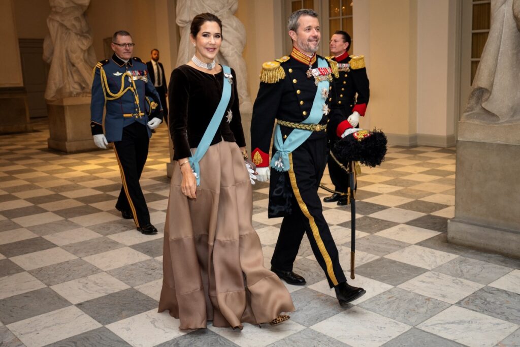 Denmark's Crown Prince Frederik and Crown Princess Mary attend the New Year's reception for officers from the Armed Forces and the National Emergency Management Agency, as well as invited representatives of major national organizations and the royal patronage, at Christiansborg Castle in Copenhagen, Denmark, in 4th January, 2024.
